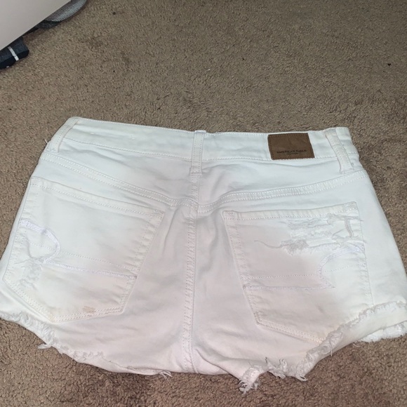 White Denim Shorts AE - Picture 2 of 4